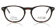 Square Full Rim Plastic Men's Glasses Tortoiseshell, Size 49 - Lenses Included - Private Health Rebate - Blue Light Block Available - Arise Collective