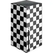 Checkerboard Xbox Series X Console Skin - Black and White Checkered