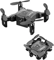 VEAUUTAY Mini Drone Professional Portable RC Helicopter RC RTF Foldable Quadrocopter,A