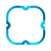 KC HiLiTES KC Bezel Ring KC FLEX ERA 4 Blue 1PC