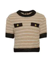 Balmain Kids Button Detailed Straight Hem Knitted Top 14Y,13Y,10Y Nude