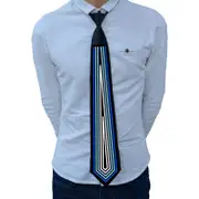 GGP Style 02 Led Sound Activated Glowing Tie Party Performance Accessory With Adjustable Light Patterns(Batteries Not Included, Self Provided)