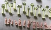 HO scale train layout accessories people signs poles, Bachmann #42104 SEALED NEW