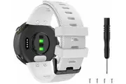 For Garmin Forerunner 45 Silicone Replacement Band Wristbands Strap-For Forerunner 45-White