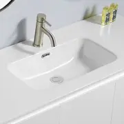 Ivana 750mm PVC Water Proof Wall Hung Bathroom Vanity Right Drawers Ceramic Basin