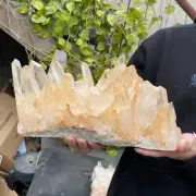 11.4lb Natural Clear White Quartz Crystal Cluster Rough Healing Specimen