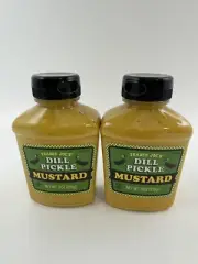 ✅NEW 2 x Trader Joe's Joes Dill Pickle Mustard 9 oz Kosher