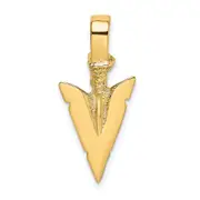 14k Yellow Gold 3-D Arrowhead Charm