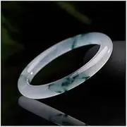 [Generic] Jade Bracelet Ladies Natural Floating Flower Jade Bracelet Jade Bracelet (Color : D, Size : 60-62mm)