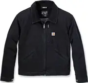 Carhartt Rugged Flex Relaxed Fit Canvas Detroit Ladies Jacket, black, Size XS for Women