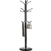 Kertnic Metal Coat Rack Stand with Natural Marble Base, Free Standing Hall Tr...