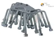 (3) Boat Trailer Leaf Spring Axle Square M14 U-Bolt Kits 1000309