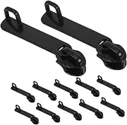 QUMIIRITY 12Pcs Zipper Pull Replacement Durable Travel Bag Zipper Grip Puller for Backpacks Jackets Pants and Luggage Double Design for Enhanced Security