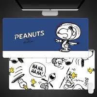 在飛比找Yahoo!奇摩拍賣優惠-卡通史努比滑鼠墊 電競超大遊戲Snoopy滑鼠墊電腦鍵盤防滑