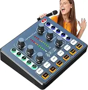 Soundboard Mixer - Portable Audio Mixer Controller, Compact and Flexible Sound Card Mixer | Noise Reduction Streaming Audio Mixer, Reusable Streaming Audio Mixer with Noise Reduction and Various