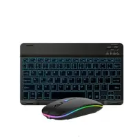 Ultra-Slim Bluetooth Keyboard and Mouse Portable Mini Wireless black