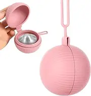 lasuroa All-Round Baby Nipples Holder for Silverette, Silicone Ball Shaped Nursing Cups Case Storage Box Bag Protector for Nursing Newborn Protect Store Mom(Pink), Z07162