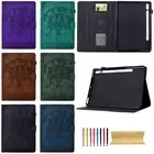 Pattern Leather Card Holder Stand Case For Samsung Galaxy Tab S9 S8 A9+ A9 A8 A7