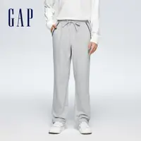 在飛比找蝦皮商城優惠-Gap 男裝 Logo印花抽繩鬆緊棉褲-灰色(889717)