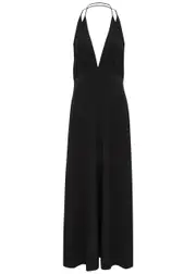 Totême Silk Crepe de Chine Maxi Dress - Black - 40 (UK12 / M) 40 (UK12 / M)