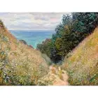 Claude Monet, Road at La Cavee Pourville, 1882, Canvas Print, 18" x 24" + Border