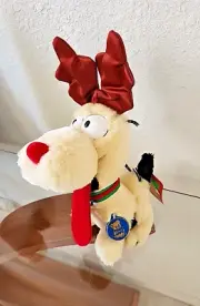 Full Size Charming 1983 Garfield Dog Odie Christmas Stuffed Toy Free Shipping