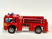 Hot Wheels Fire Emergency Unit Red Blister Pull NEW MINT Custom Made Redline