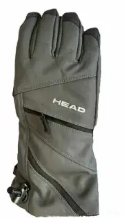 Head Adult Unisex Ski Winter Insulated Gloves DuPont Sorona, Charcoal-Size Small