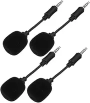 BIUDECO 4PCS Portable Microphone for Laptop Noise Canceling Mic for Live Streaming High Sensitivity Sound Reproduction for Conferences Singing and Events