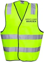 [HolyShirt HI-VIZ] DEPUTY CHIEF WARDEN HI-VIZ DAY VEST