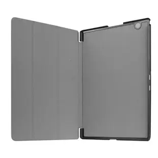 翻蓋皮革保護套適用於索尼 Sony Xperia Tablet Z3 Z4 硬殼3折支架站立皮套 磁吸開關平板保護殼-華強3c數碼