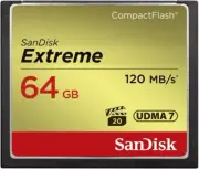 SanDisk Extreme 64GB CompactFlash Memory Card (SDCFXSB-064G-G46),Black