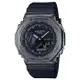 【CASIO 卡西歐】G-SHOCK 農家橡樹 GM-2100BB-1A 八角金屬殼 防水 運動雙顯錶 全黑 台南時代