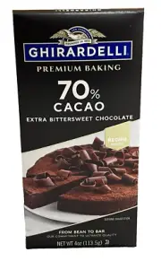 Ghirardelli 70% Cacao Bittersweet Baking Chocolate 4 oz bar
