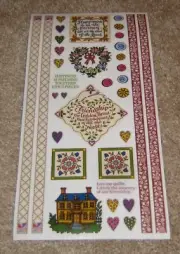 PSX Designs Sticker Sheet ~ Heritage Quilting Be.....Quotes, Words, Borders