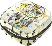 Period Bag,Sanitary Napkin Storage Bag,Dreamcatcher Butterfly Ethnic Style,Tampon Bag for Purse