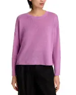 Eileen Fisher Linen Cotton Cord Crewneck Sweater