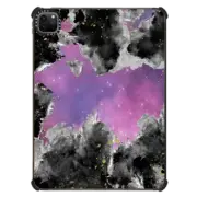 iPad Pro 11-inch (3rd/4th gen) iPad Impact Case Black white gold pink purple watercolor nebula painting