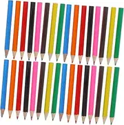 NUOBESTY 48pcs Mini Pencils Drawing Pre-sharpened Short Oil-based Sketching Pencils Comfortable Grip for Artists Adults and Teens for Crafting and Illustration