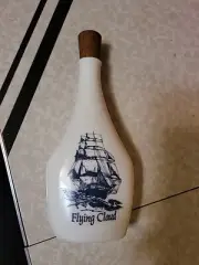 VINTAGE 6 ozOLD SPICE SHIP'S FLASK DECANTER FLYING CLOUD AFTER SHAVE BOTTLE FULL