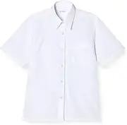 [atelier365] Atelier Sanrokugo Girls' Short Sleeve, White, Uniform, School Uniform, Girls, School Shirt, Blouse, Wrinkle-Resistant, Easy Care