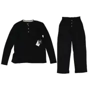 FRYE Men's Premium Thermal Underwear Set Black Size LARGE Base Layer Warm