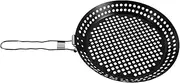 HANABASS Portable Non Stick Grill Skillet with Folding Handle Hollow out Bbq Pan for Outdoor Cooking for Camping Picnic and Backpacking Compact Design for