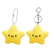 Squeak Soft Stuffed Toy Star Plush Toy Keychain Backpack Pendant