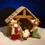 Bucilla® Holy Family Manger Felt & Sequin Kit