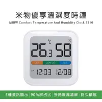 在飛比找momo購物網優惠-【小米】米物優享溫濕度計時鐘 S210(MW22S06)