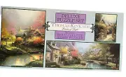 New THOMAS KINKADE 3 Full Puzzles in 1 JIGSAW PUZZLES PAINTER OF LIGHT Sealed