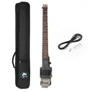 Electric Travel Headless Guitar W/Double Locking Tremolo Bridge W/ Bag Push/Pull