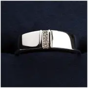 Platinum 0.15ctw Diamond Men's Ring