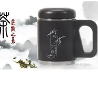 在飛比找樂天市場購物網優惠-紫砂杯茶杯紫砂內膽水杯保溫辦公杯泡茶男女禮品養生杯老板杯【限